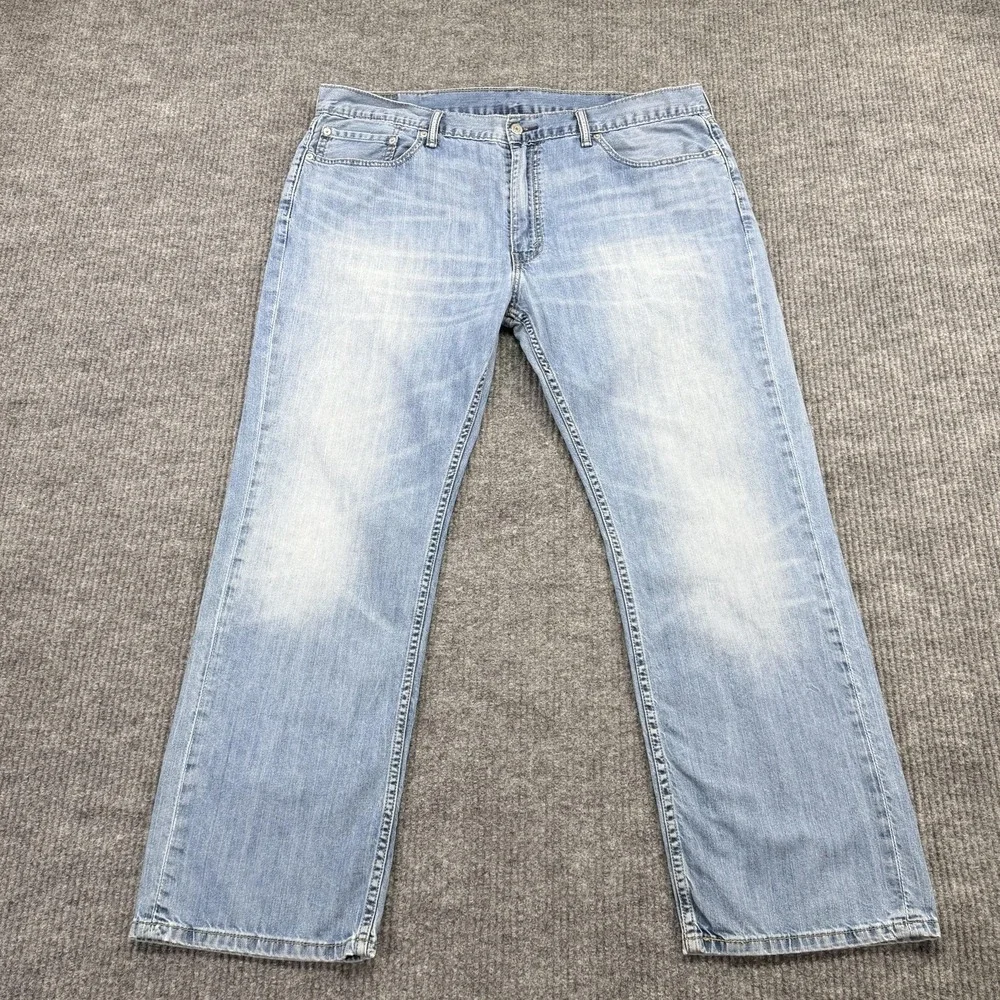 Levis 559 Jeans Mens 40x32 Blue Light Wash Relaxed Straight Denim Casual Pants